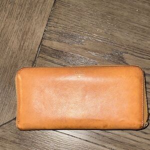 Fossil Light Brown Leather Men's Wallet